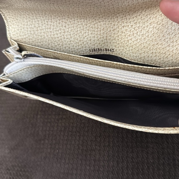 Gucci monogram GG bamboo jacquard canvas and leather continental snap wallet - Picture 16 of 16